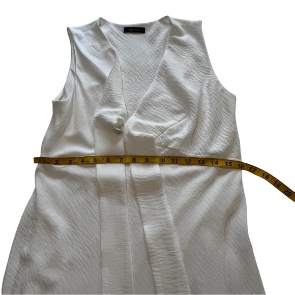 Cop Copine Lagenlook Sleeveless Spiona Robe Crepey Dress US Large White - Picture 12 of 15